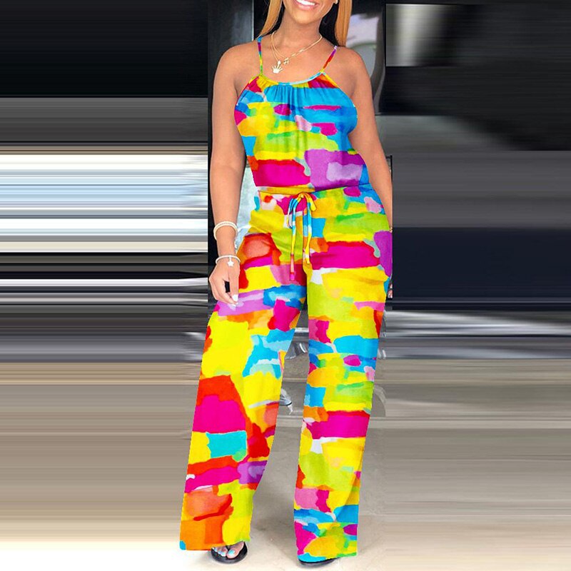 Women Summer Suspender Jumpsuit