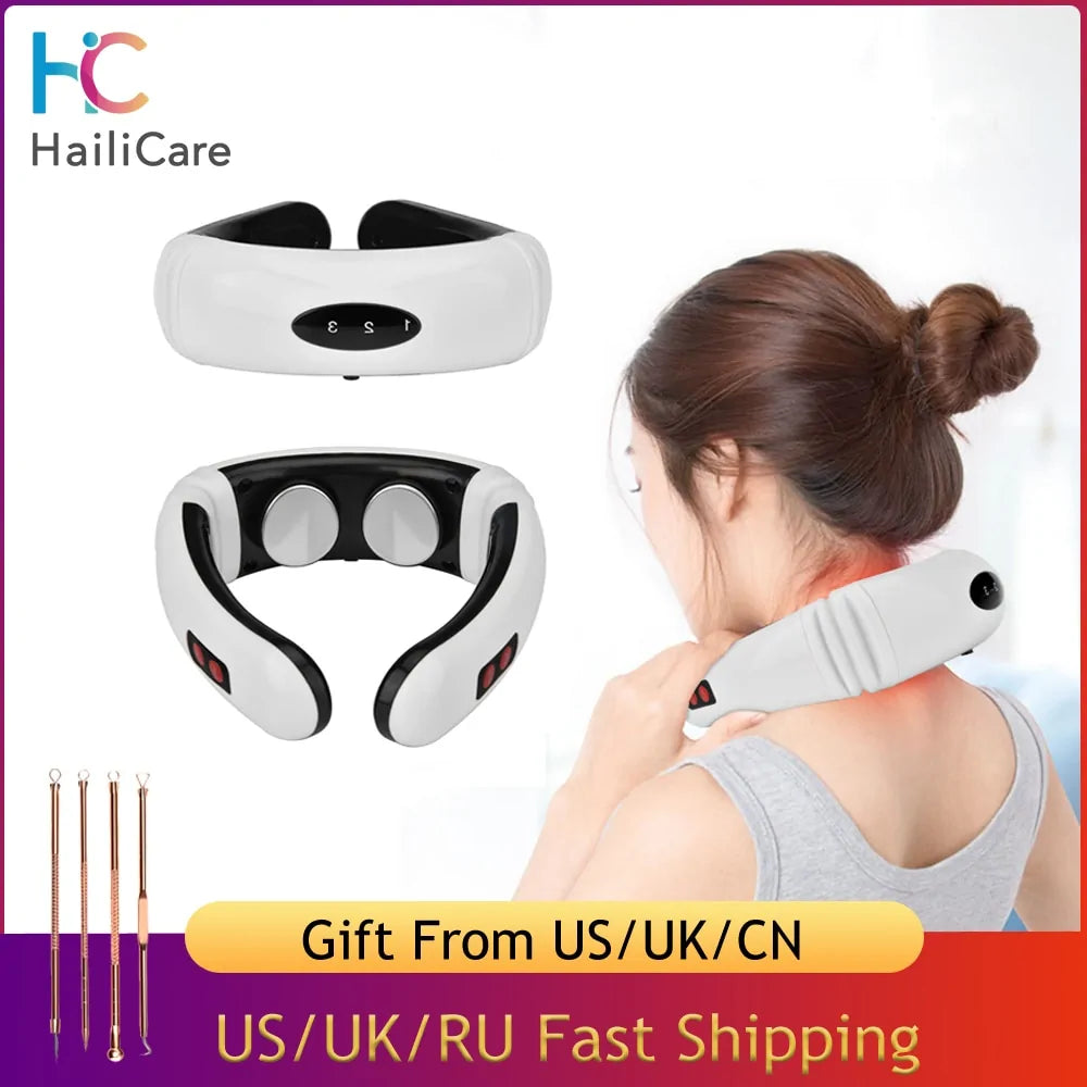 Neck Massager Electric Magnetic Pain Relief Therapy