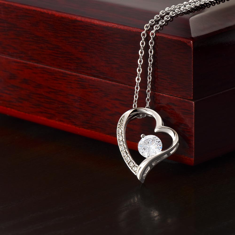 Forever Love Necklace With CZ Crystals