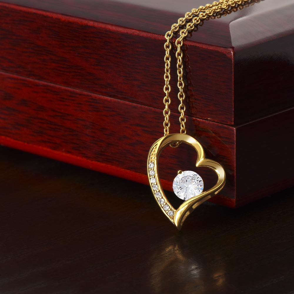 Forever Love Necklace With CZ Crystals