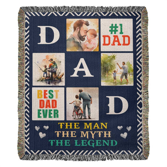 Heirloom Woven Blanket For Dad