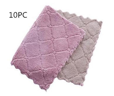 Two-Color Double-Sided Absorbent Dish Cloths