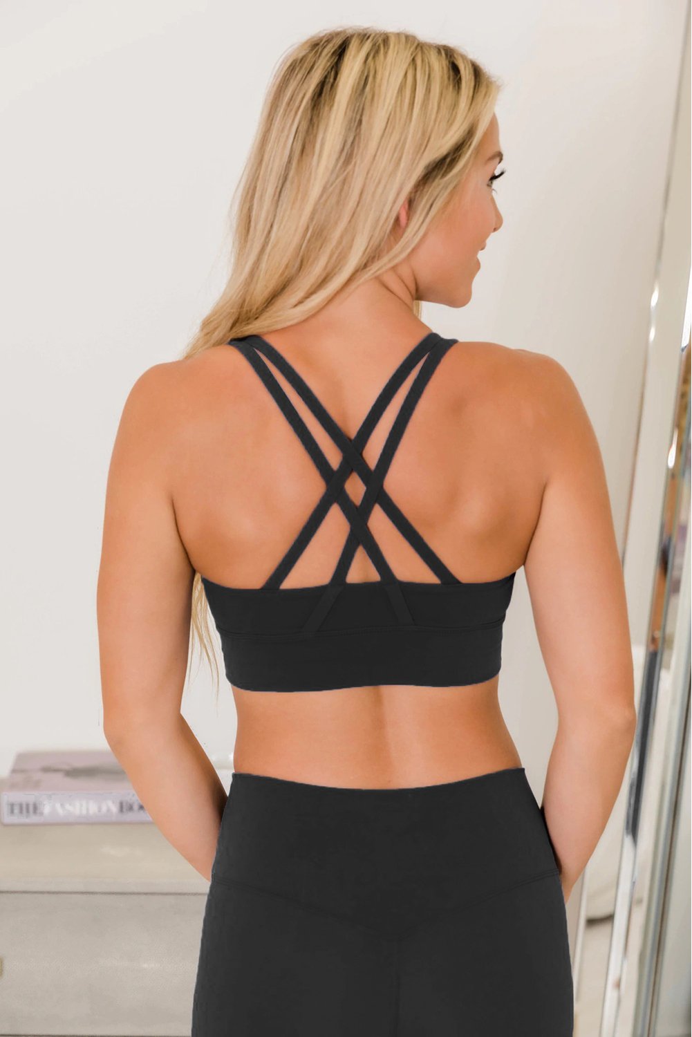 Crisscross Back Sports Bra Leggings Set