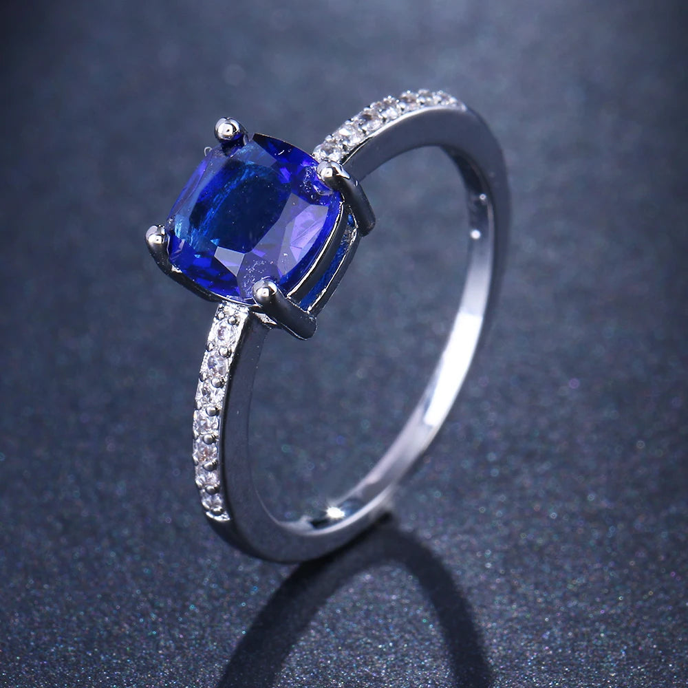 Embellished Sapphire Luxury Ring