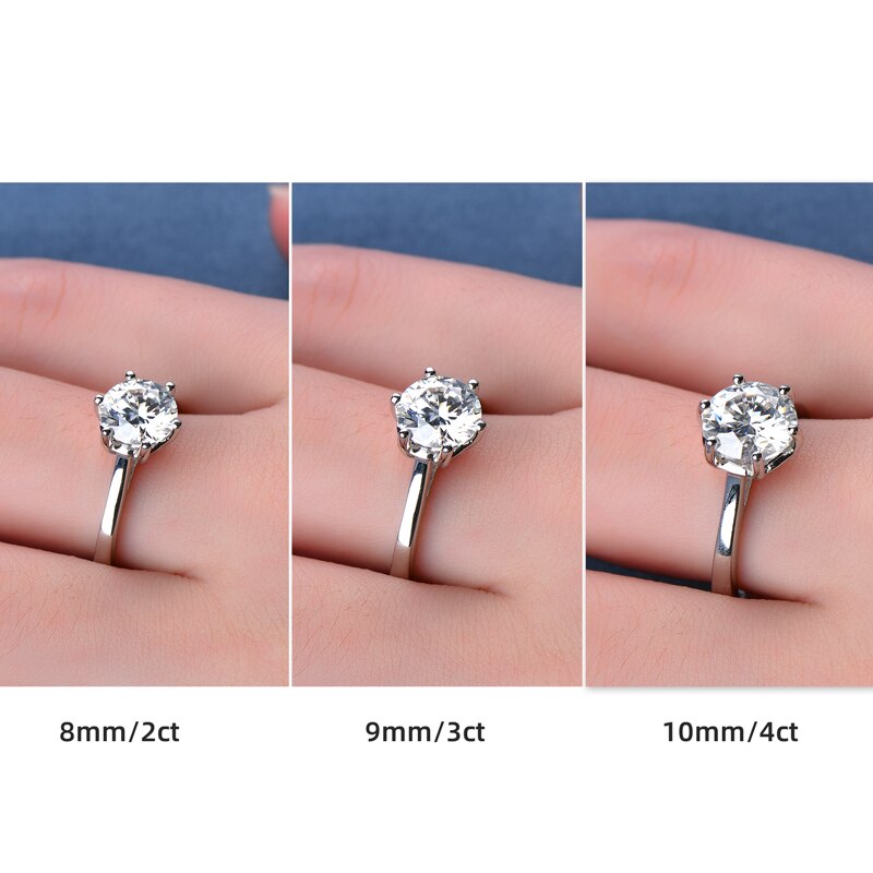 Luxury Moissanite Engagement Ring