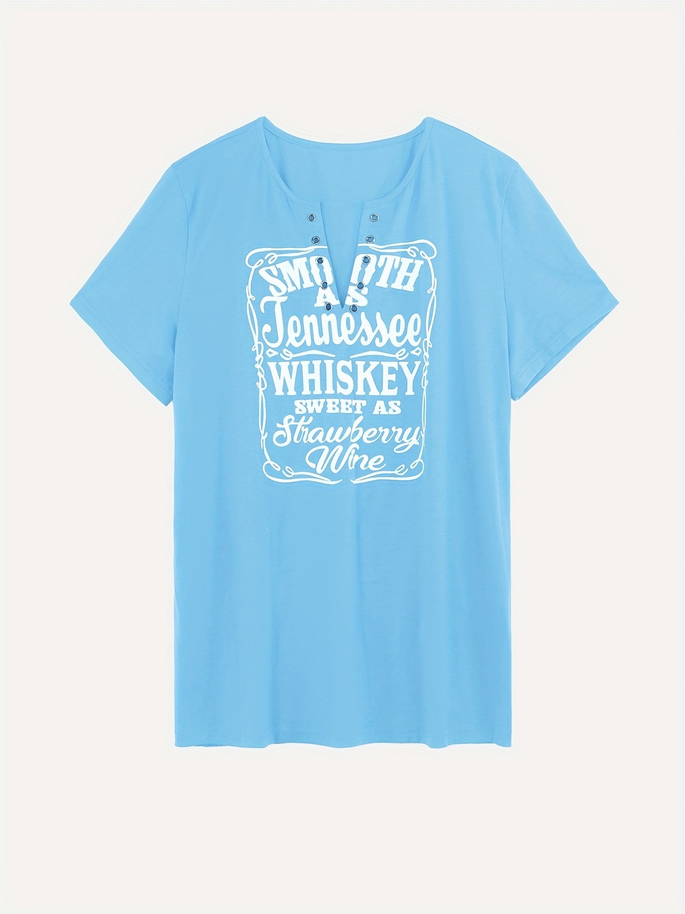 Women's Casual T-Shirt With Slogan Print