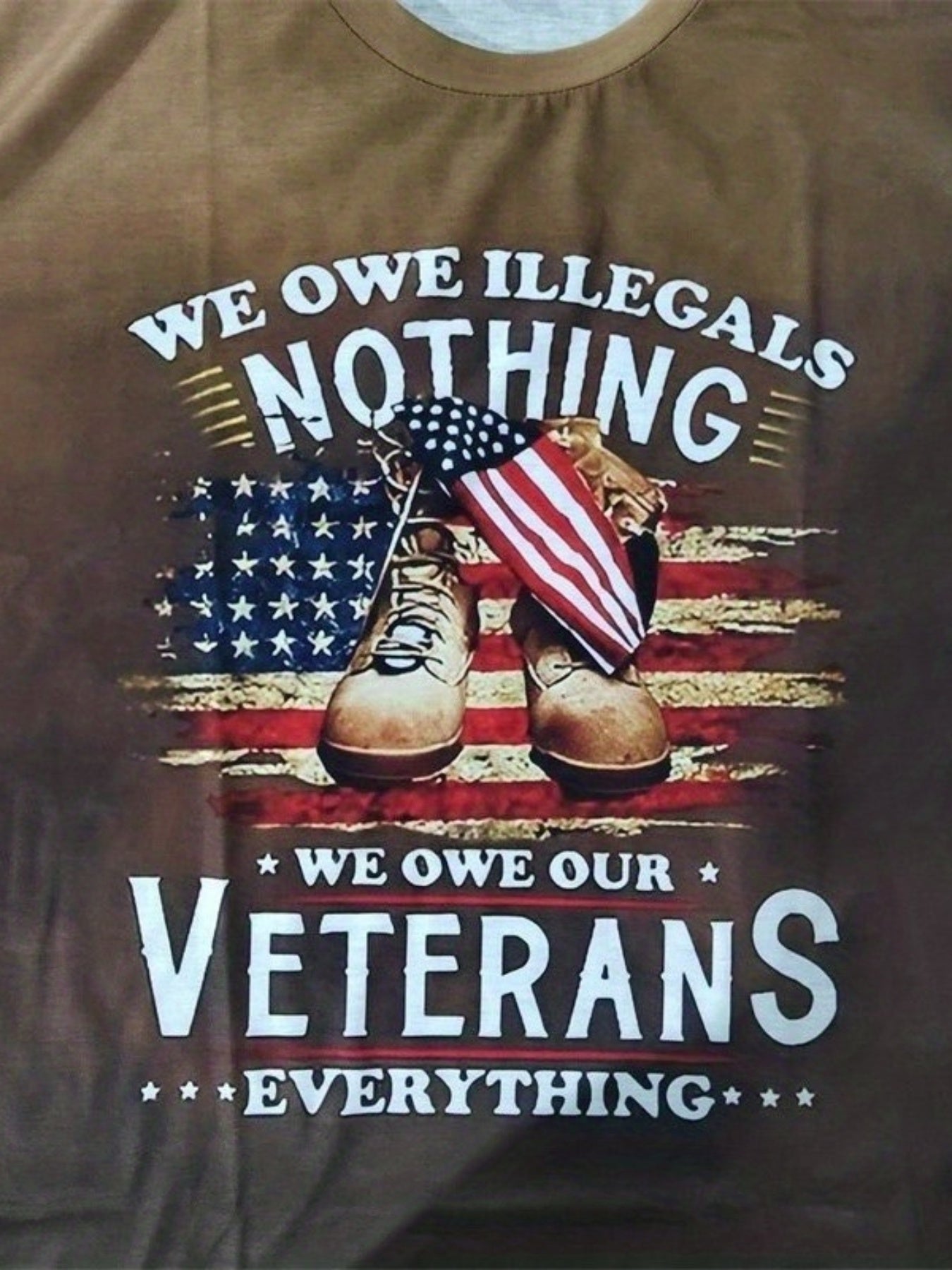 "We Owe Our Veterans Everything" 3D Printed Men's T-Shirt