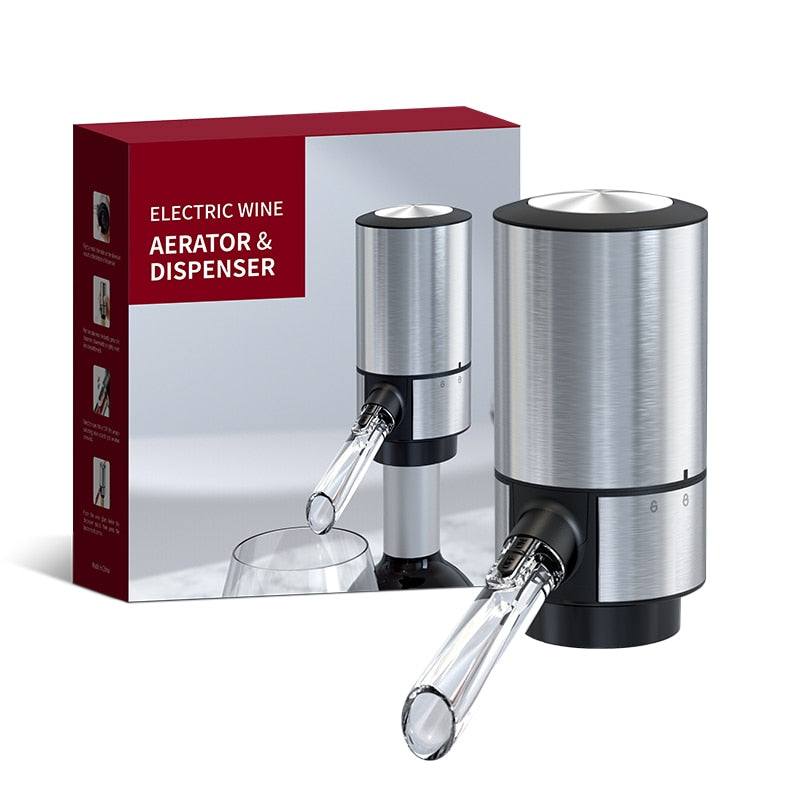 Stainless Steel Electric Wine Aerator Dispenser