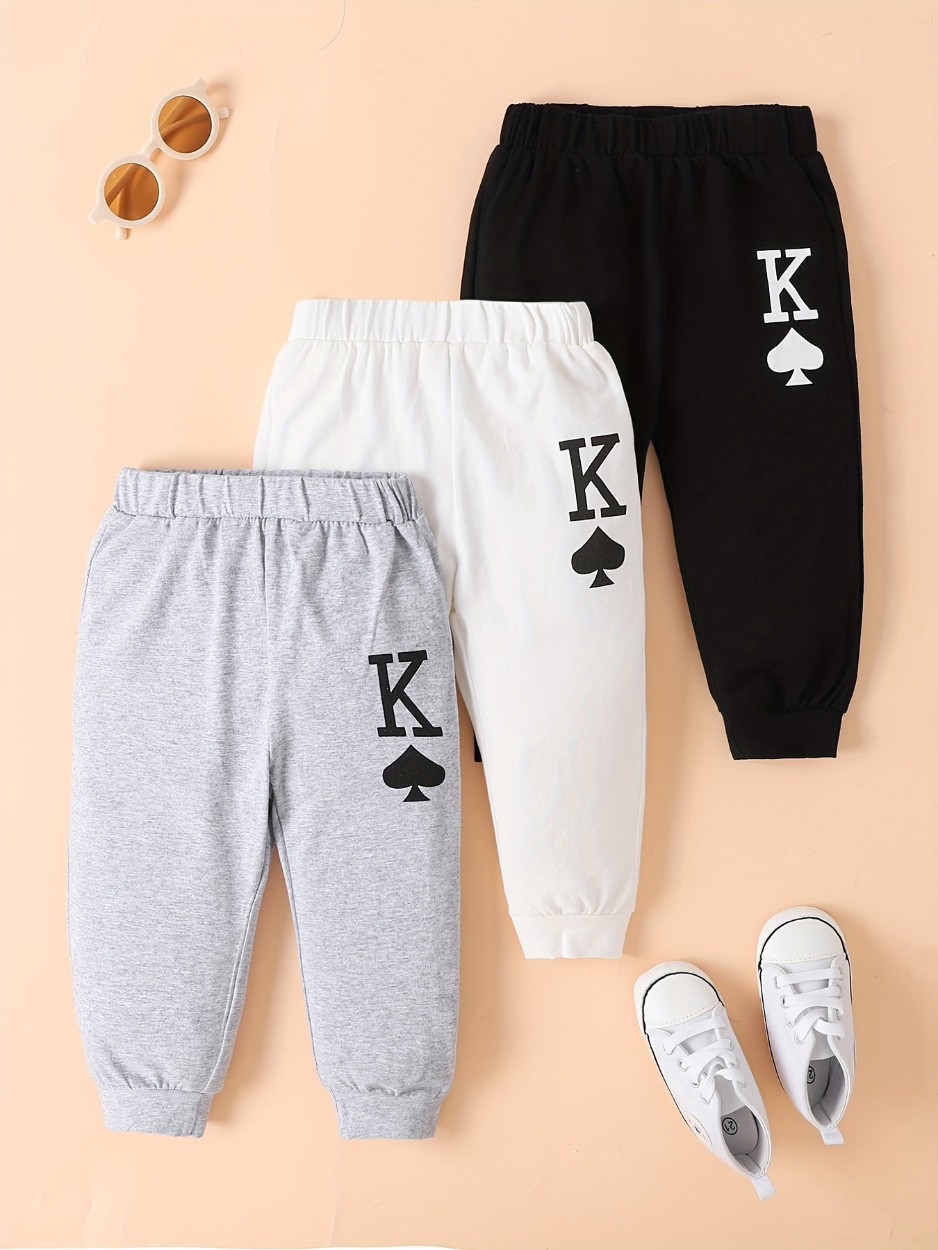 3-Pc Stylish And Comfortable Casual Trousers Set For Kids